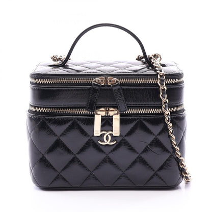 シャネル マトラッセ バニティ 2WAY ショルダーバッグ ブラック系 バッグ CHANEL