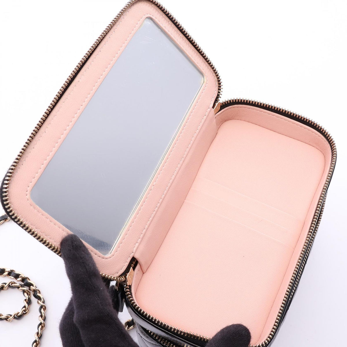 シャネル マトラッセ バニティ 2WAY ショルダーバッグ ブラック系 バッグ CHANEL