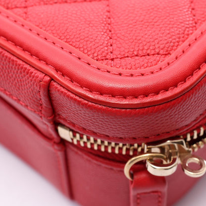 シャネル CCフィグリー バニティバッグ 2WAY ショルダーバッグ レッド系 バッグ CHANEL