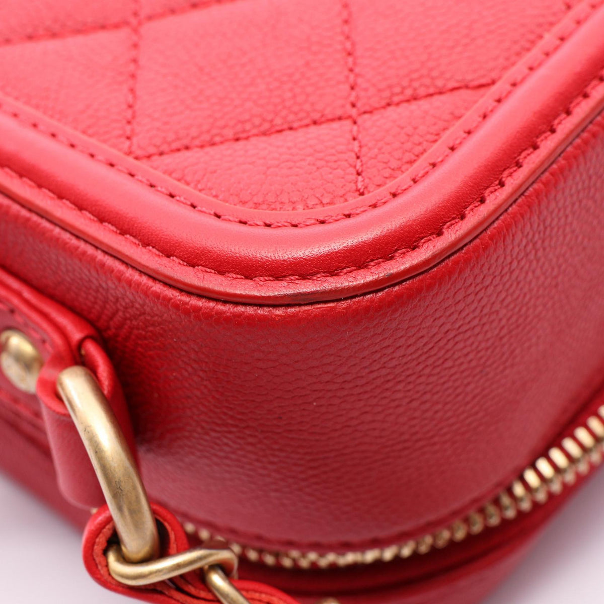 シャネル CCフィグリー バニティバッグ 2WAY ショルダーバッグ レッド系 バッグ CHANEL