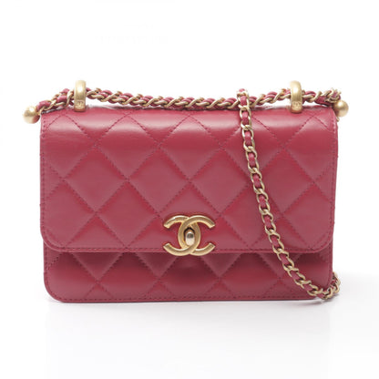 シャネル マトラッセ スモールフラップ ショルダーバッグ ピンク系 バッグ CHANEL