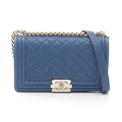 シャネル ボーイシャネル ショルダーバッグ ブルー系 バッグ CHANEL