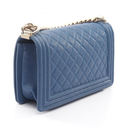 シャネル ボーイシャネル ショルダーバッグ ブルー系 バッグ CHANEL