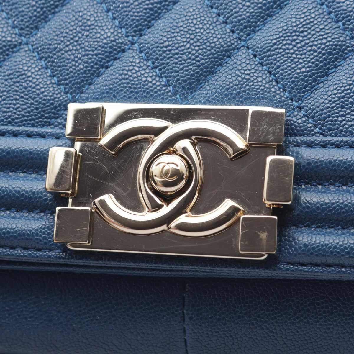 シャネル ボーイシャネル ショルダーバッグ ブルー系 バッグ CHANEL