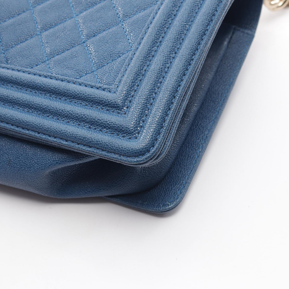 シャネル ボーイシャネル ショルダーバッグ ブルー系 バッグ CHANEL