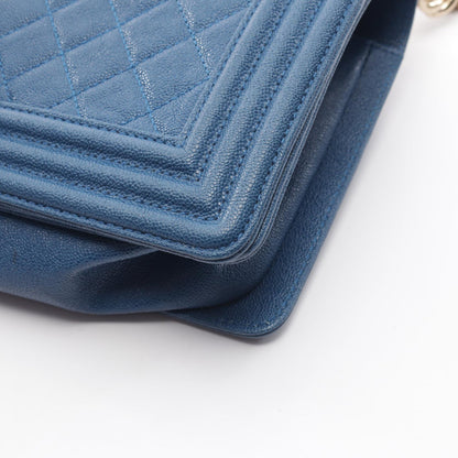 シャネル ボーイシャネル ショルダーバッグ ブルー系 バッグ CHANEL