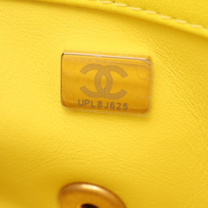 シャネル マトラッセ ミニ フラップバッグ ショルダーバッグ イエロー系 バッグ CHANEL