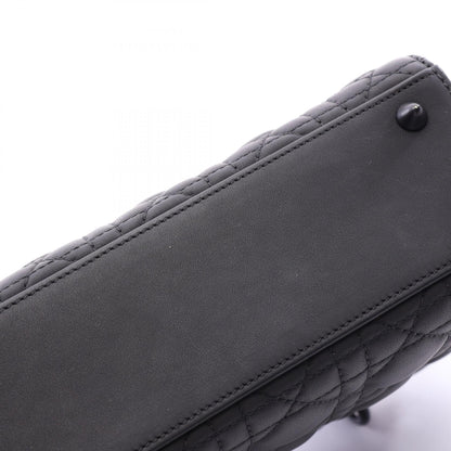 ディオール LADY DIOR MY ABCDIOR スモール カナージュ 2WAY ハンドバッグ ブラック系 バッグ DIOR