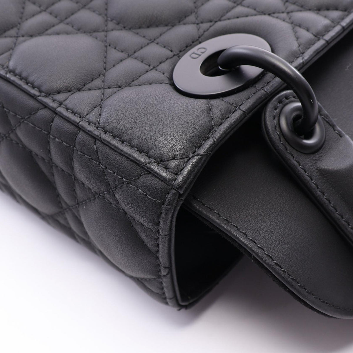 ディオール LADY DIOR MY ABCDIOR スモール カナージュ 2WAY ハンドバッグ ブラック系 バッグ DIOR
