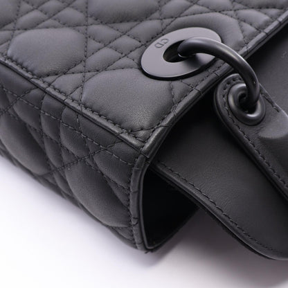 ディオール LADY DIOR MY ABCDIOR スモール カナージュ 2WAY ハンドバッグ ブラック系 バッグ DIOR