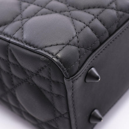 ディオール LADY DIOR MY ABCDIOR スモール カナージュ 2WAY ハンドバッグ ブラック系 バッグ DIOR