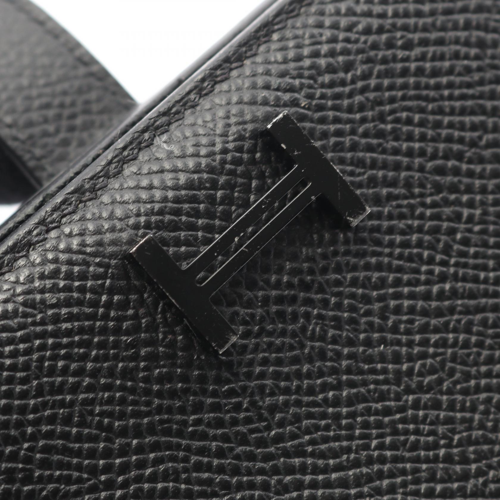 エルメス ベアンスフレ 二つ折り長財布 ブラック系 ヴォーエプソン – RECLO