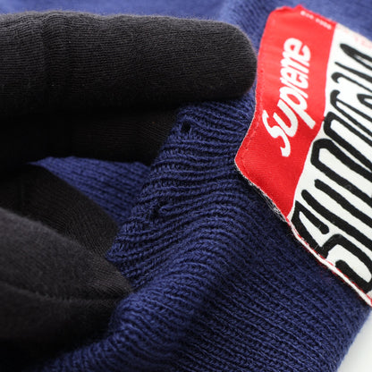 Gonz Nametag ニット帽子 ビーニー ブルー シュプリーム 財布・小物 Supreme