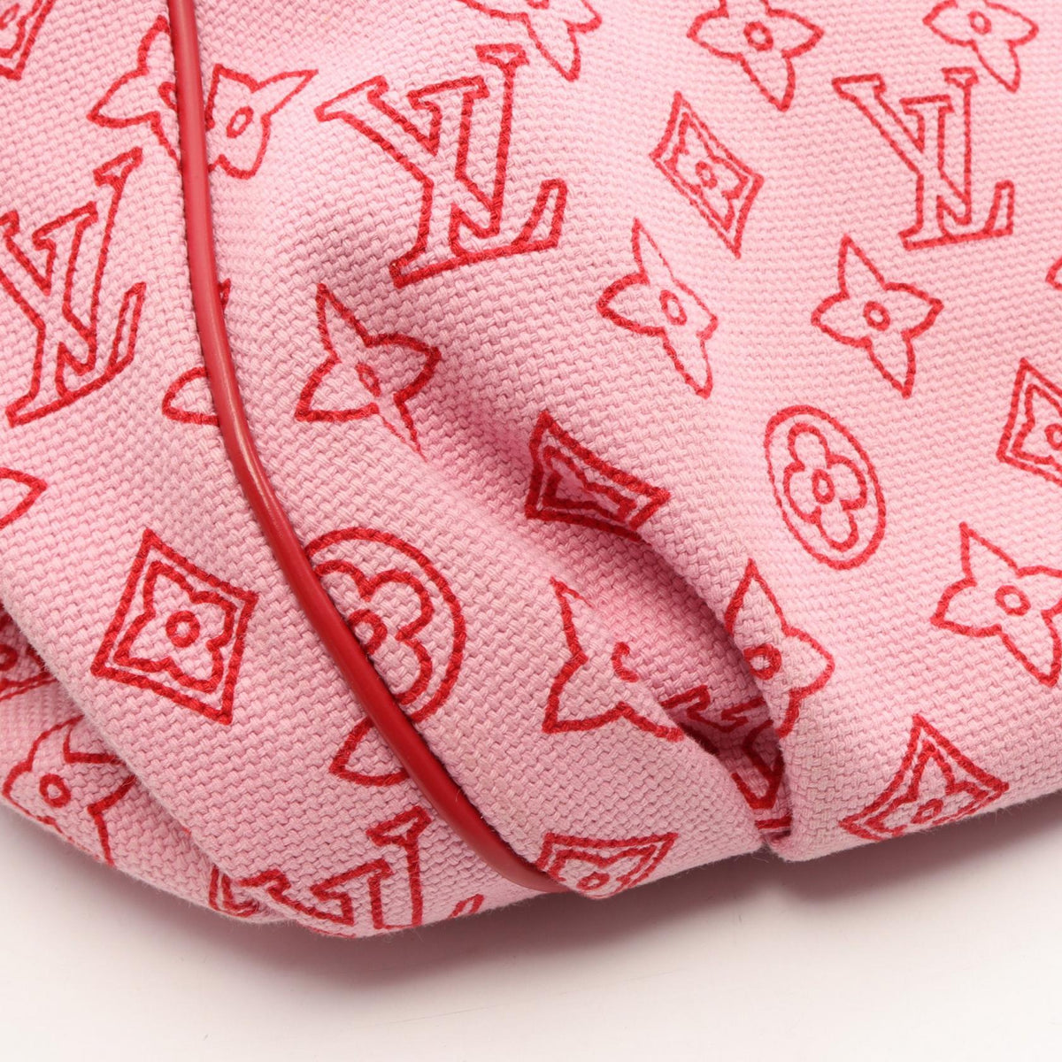ルイ・ヴィトン カバイパネマGM モノグラム ビーチライン ローズ トートバッグ ピンク系 レッド系 ピンク バッグ LOUIS VUITTON