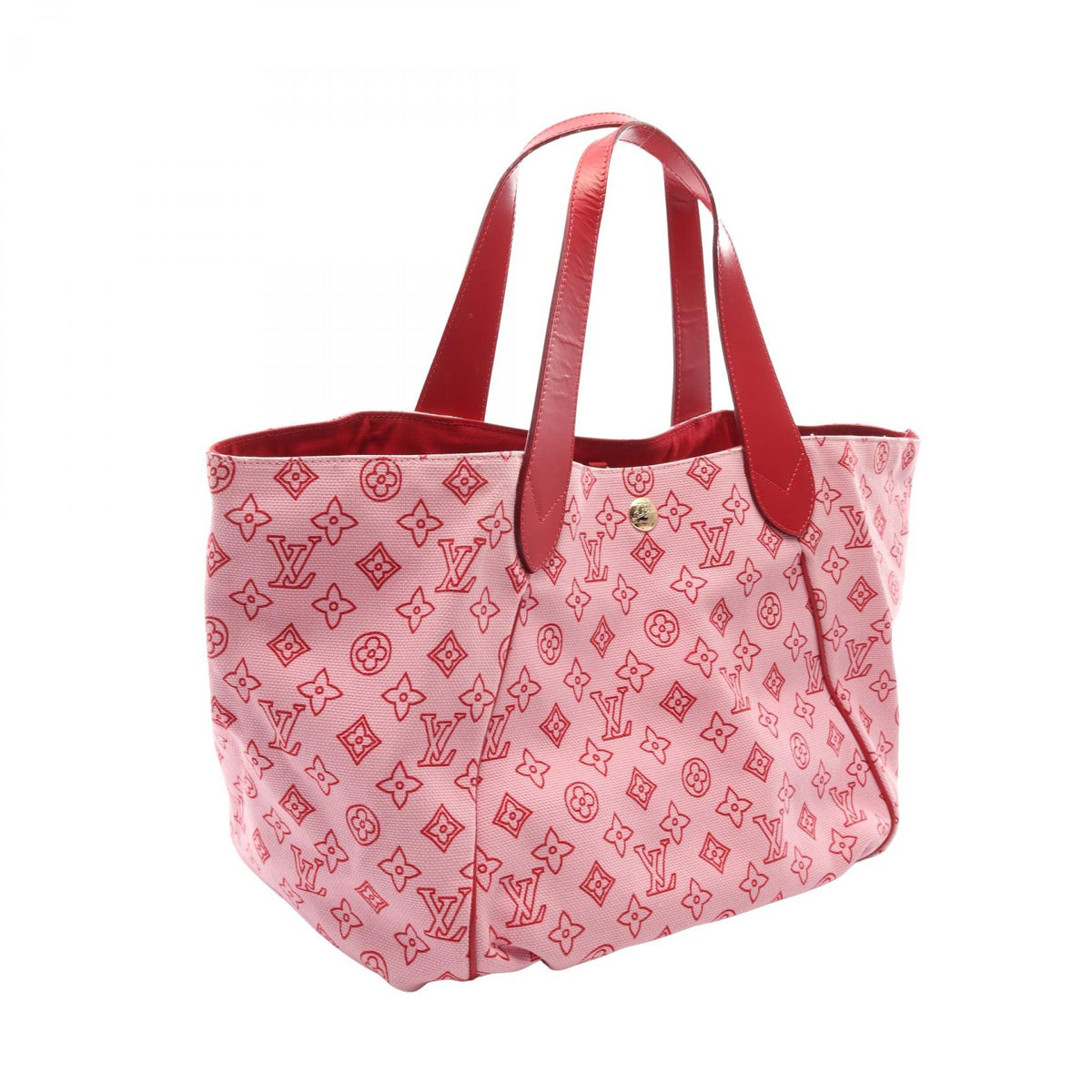 ルイ・ヴィトン カバイパネマGM モノグラム ビーチライン ローズ トートバッグ ピンク系 レッド系 ピンク バッグ LOUIS VUITTON
