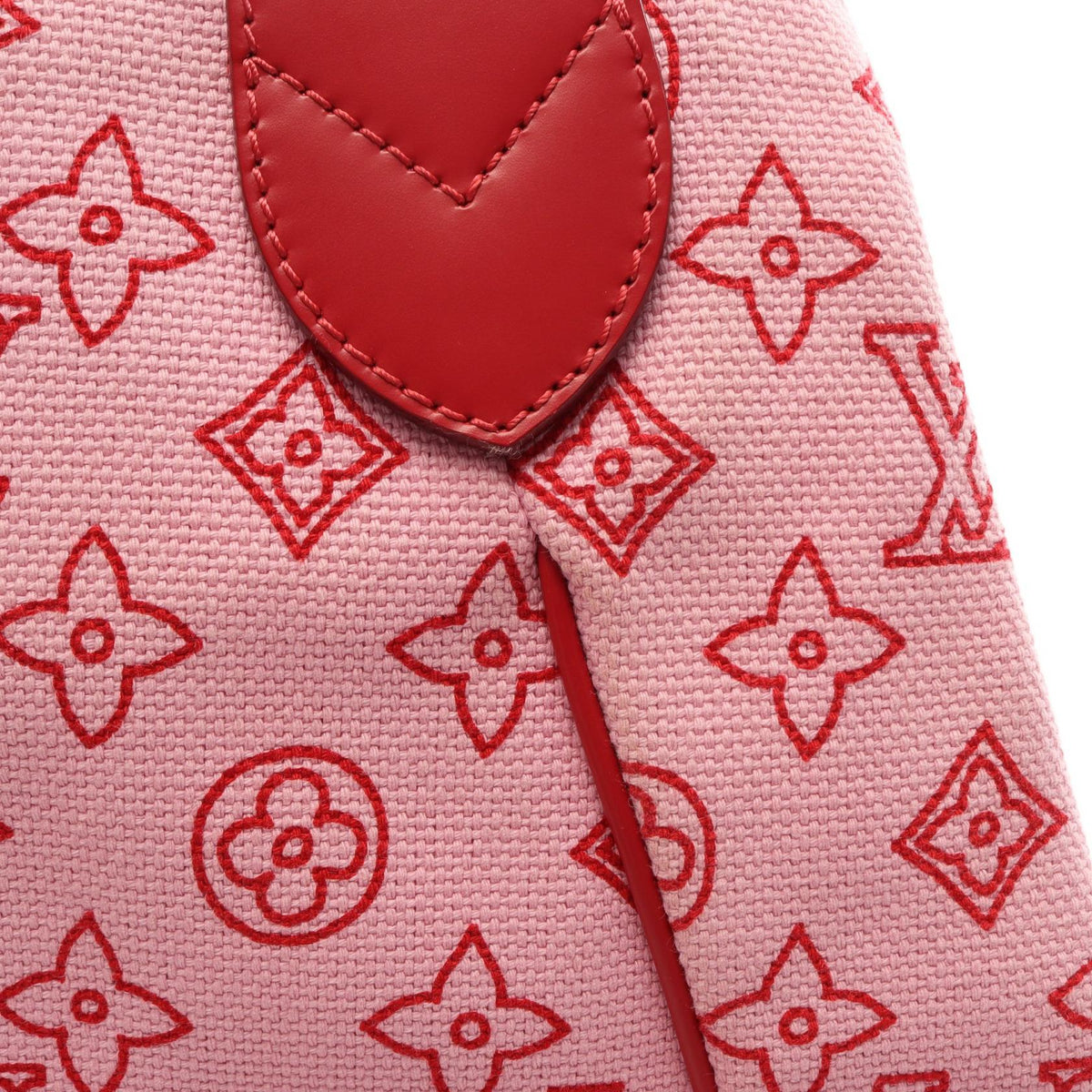 ルイ・ヴィトン カバイパネマGM モノグラム ビーチライン ローズ トートバッグ ピンク系 レッド系 ピンク バッグ LOUIS VUITTON