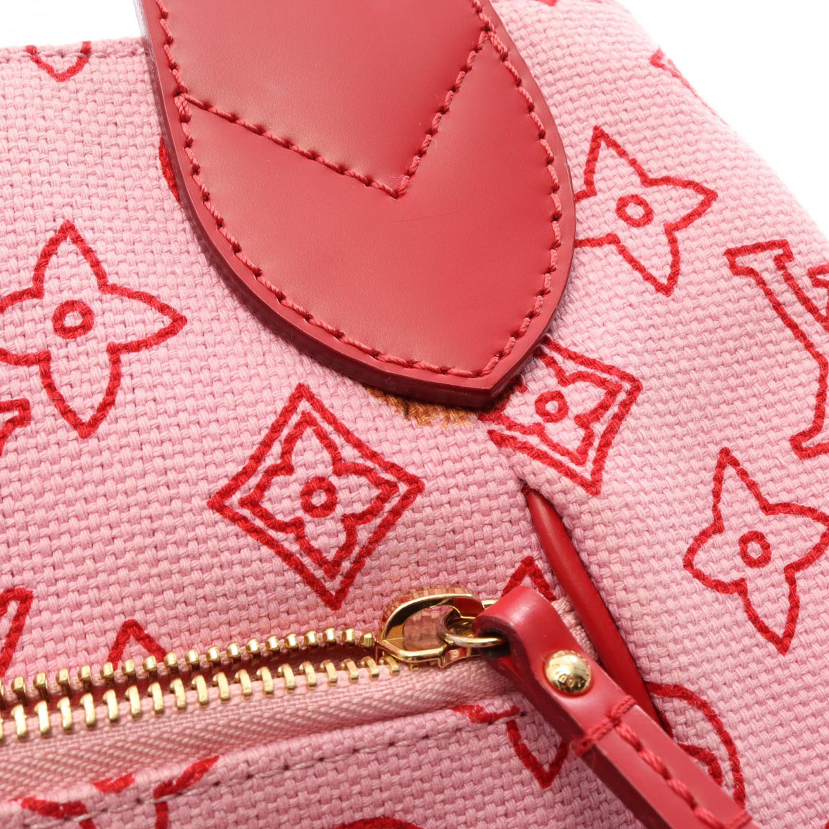 ルイ・ヴィトン カバイパネマGM モノグラム ビーチライン ローズ トートバッグ ピンク系 レッド系 ピンク バッグ LOUIS VUITTON