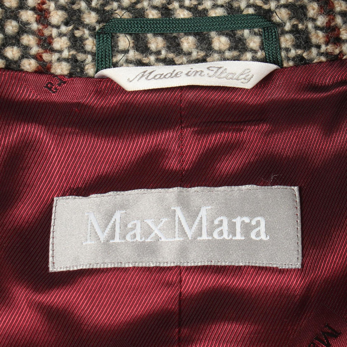 マックスマーラ 千鳥格子柄 その他コート ブラック系 ベージュ系 マルチカラー アウター MAX MARA