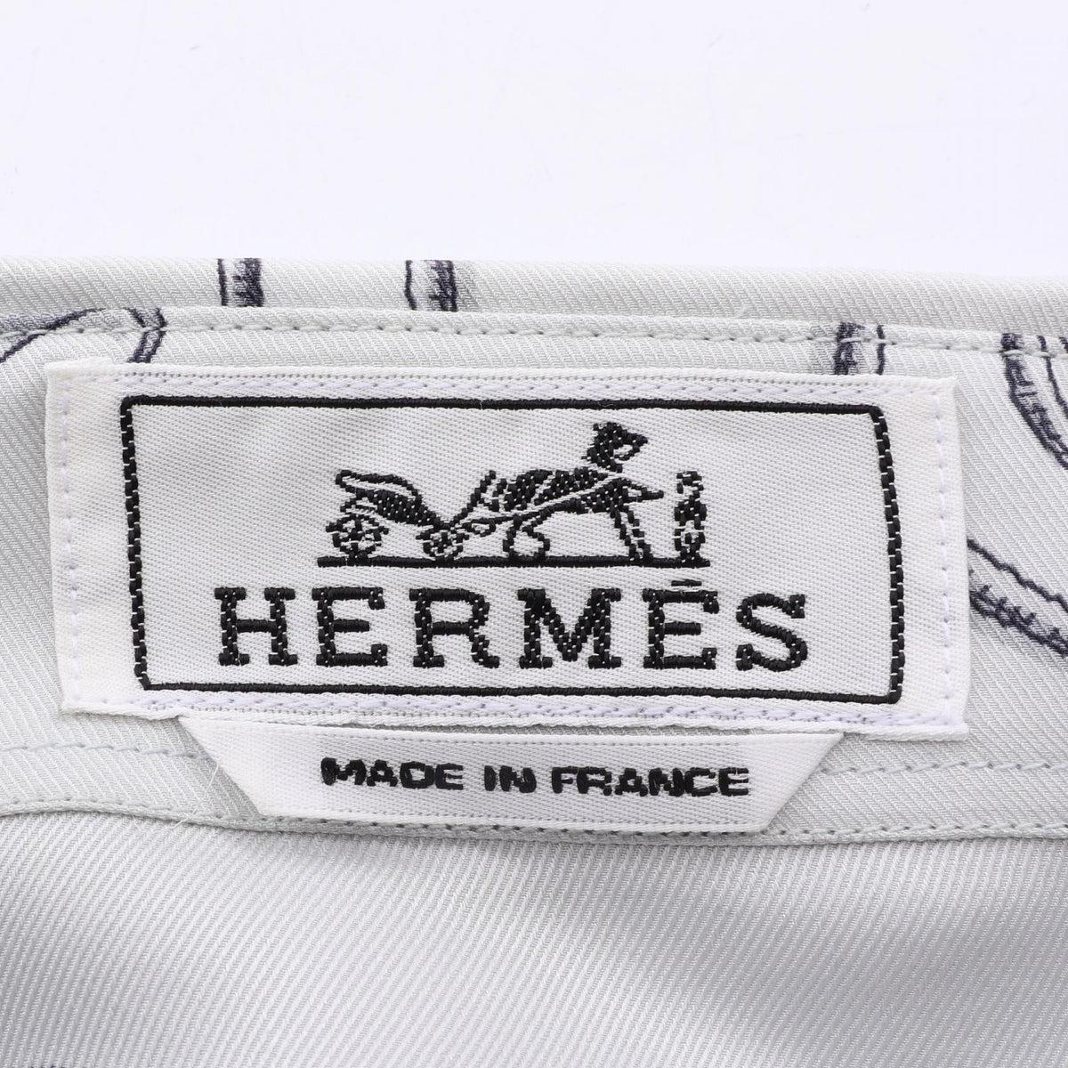 エルメス L'Instruction du Roy その他トップス グレー系 シルク トップス HERMES