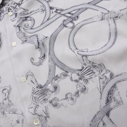 エルメス L'Instruction du Roy その他トップス グレー系 シルク トップス HERMES