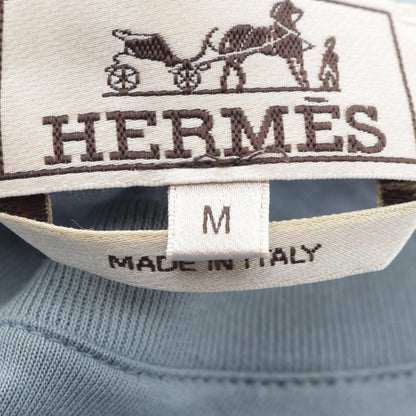 エルメス Piqures Sellier 半袖Tシャツ ブルー系 トップス HERMES