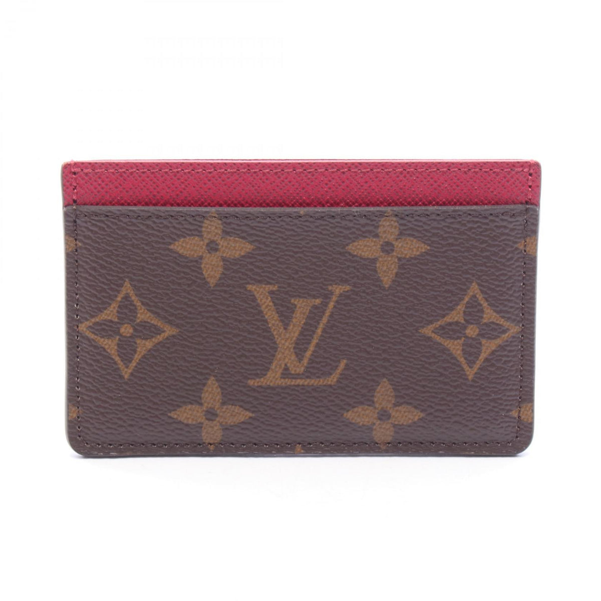 ルイ・ヴィトン ポルト カルト サーンプル カードケース ブラウン系 ピンク系 フューシャ 財布・小物 LOUIS VUITTON