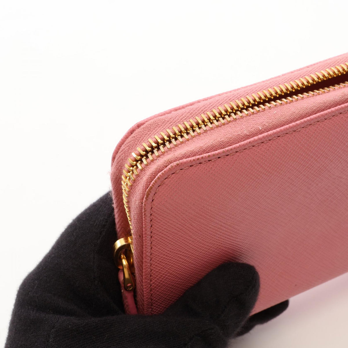 プラダ リボン ラウンド長財布 ピンク系 財布・小物 PRADA