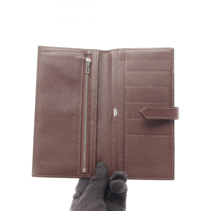 エルメス ベアンクラシック ショコラ 二つ折り長財布 ブラウン系 ヴォーエプソン 財布・小物 HERMES