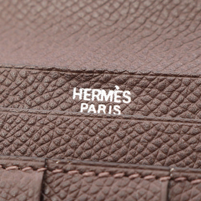 エルメス ベアンクラシック ショコラ 二つ折り長財布 ブラウン系 ヴォーエプソン 財布・小物 HERMES