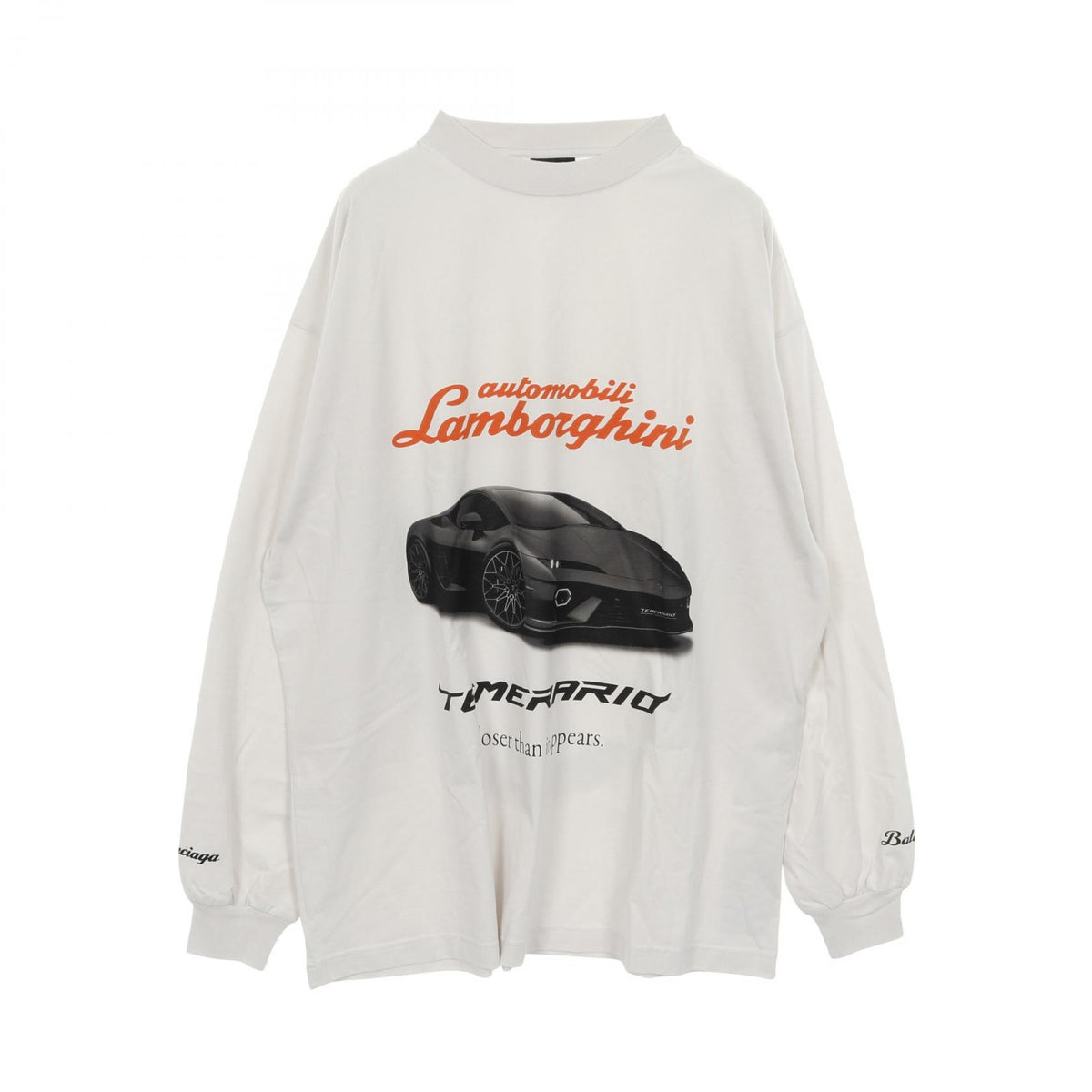 バレンシアガ BALENCIAGA × Automobili Lamborghini カットソー グレー系 オレンジ系 ブラック系 トップス BALENCIAGA
