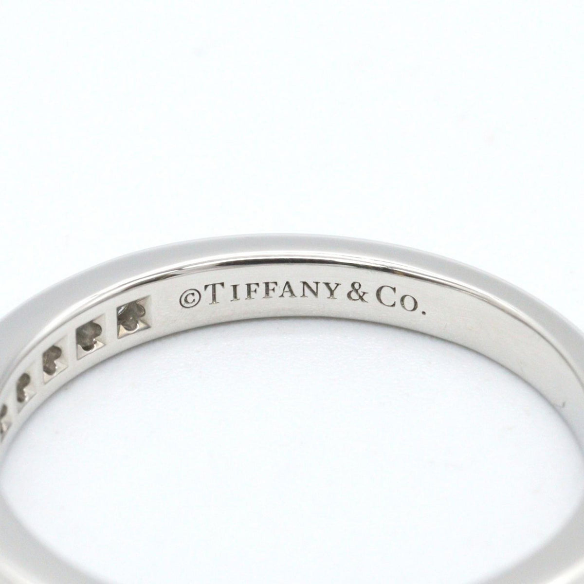 ティファニー ハーフサークルチャネルセッティングリング リング・指輪 シルバー系 クリア系 アクセサリー TIFFANY＆CO
