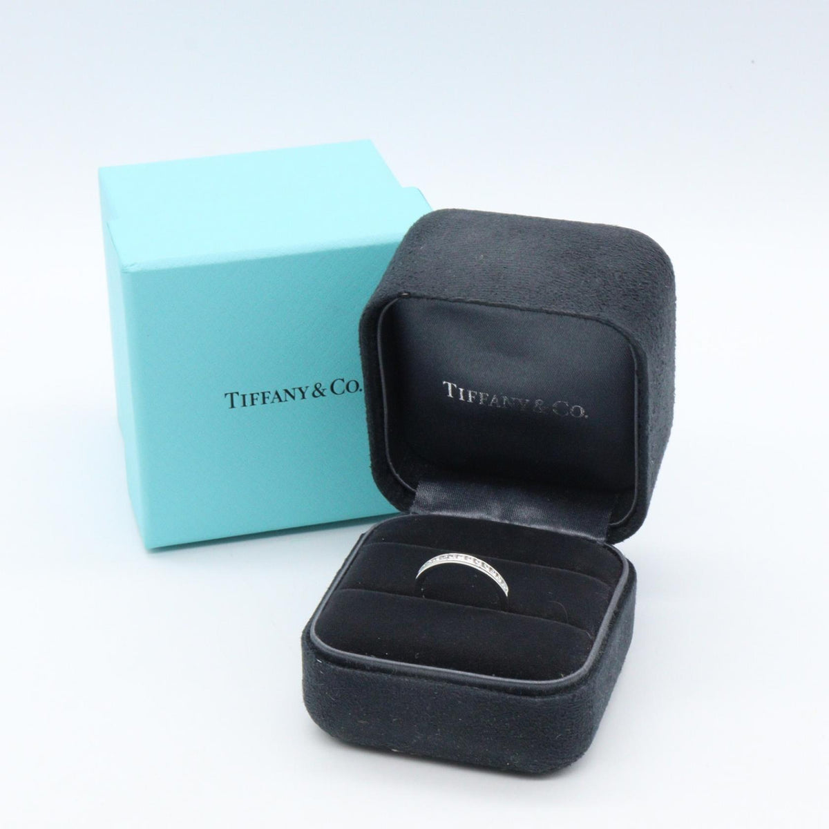 ティファニー ハーフサークルチャネルセッティングリング リング・指輪 シルバー系 クリア系 アクセサリー TIFFANY＆CO