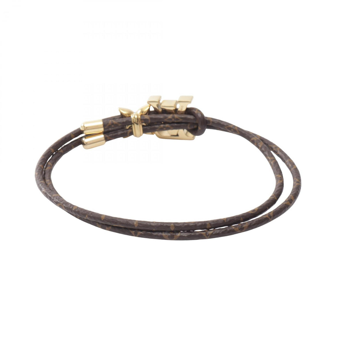 ルイ・ヴィトン LV ブルーム モノグラム ブレスレット ブラウン系 ゴールド系 アクセサリー LOUIS VUITTON