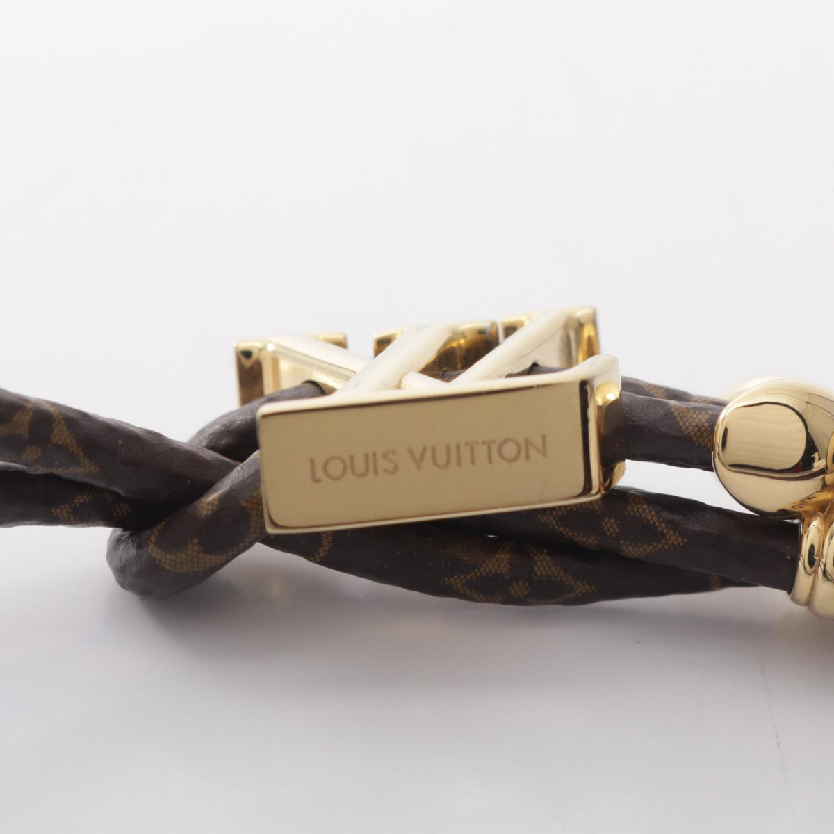 ルイ・ヴィトン LV ブルーム モノグラム ブレスレット ブラウン系 ゴールド系 アクセサリー LOUIS VUITTON