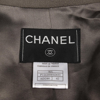 シャネル ココマークボタン その他コート グリーン系 アウター CHANEL