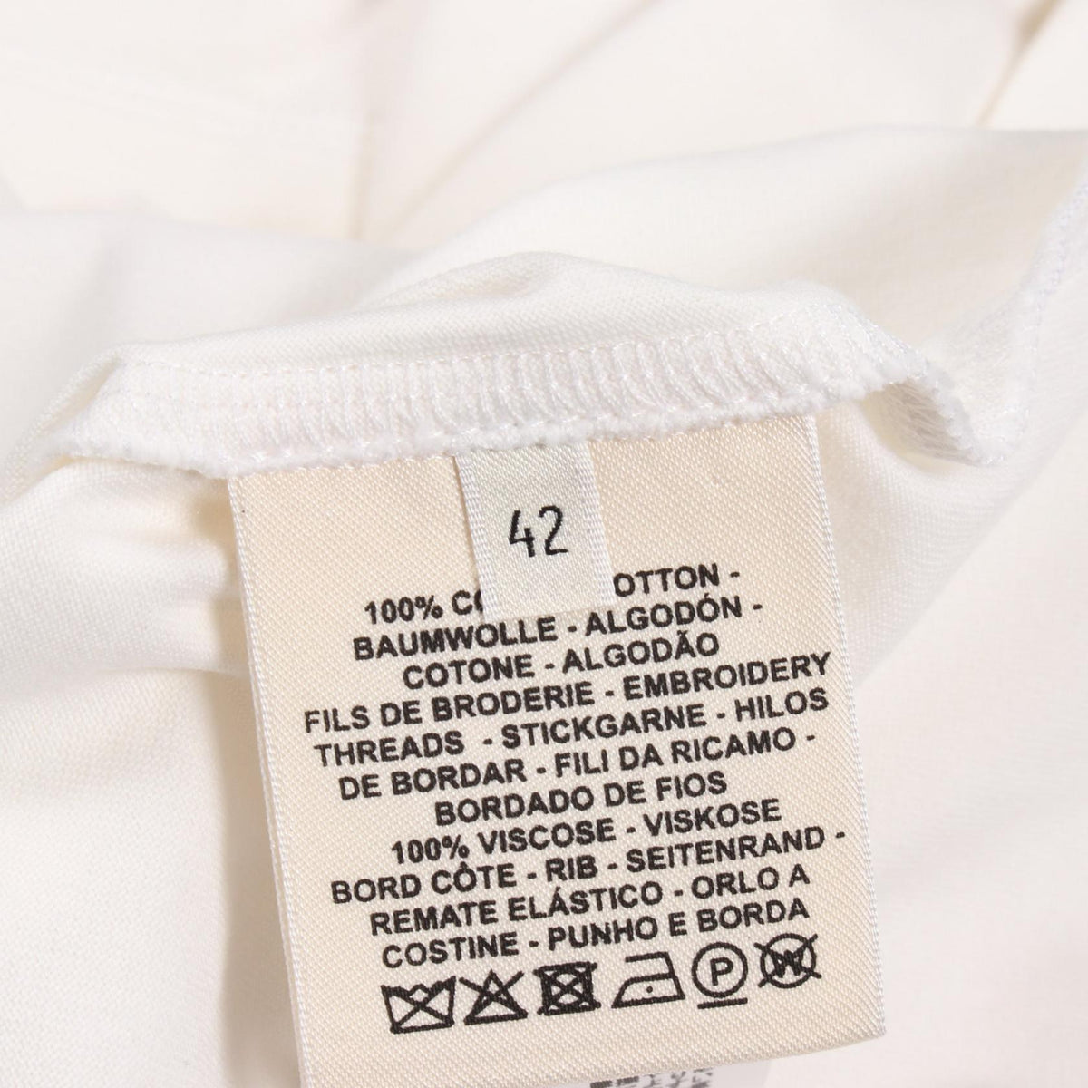 エルメス モザイク H刺繍 ポケット付き 半袖Tシャツ ホワイト系 トップス HERMES