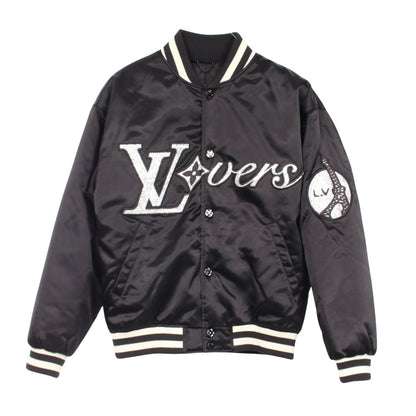 ルイ・ヴィトン エンブロイダード ベースボール ブルゾン ブルゾン ブラック系 アウター LOUIS VUITTON