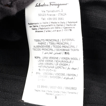サルヴァトーレフェラガモ プリーツ ニット スカート ブラック系 ボトムス SALVATORE FERRAGAMO