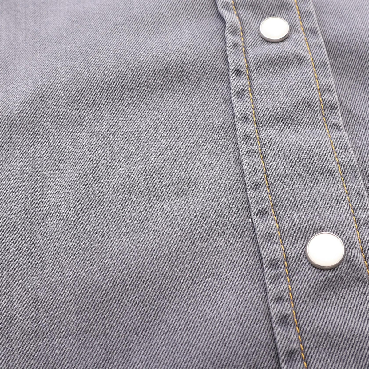ミュウ ミュウ クロップドシャンプレーシャツ ウォッシュ加工 カットオフ その他トップス グレー系 トップス MIU MIU