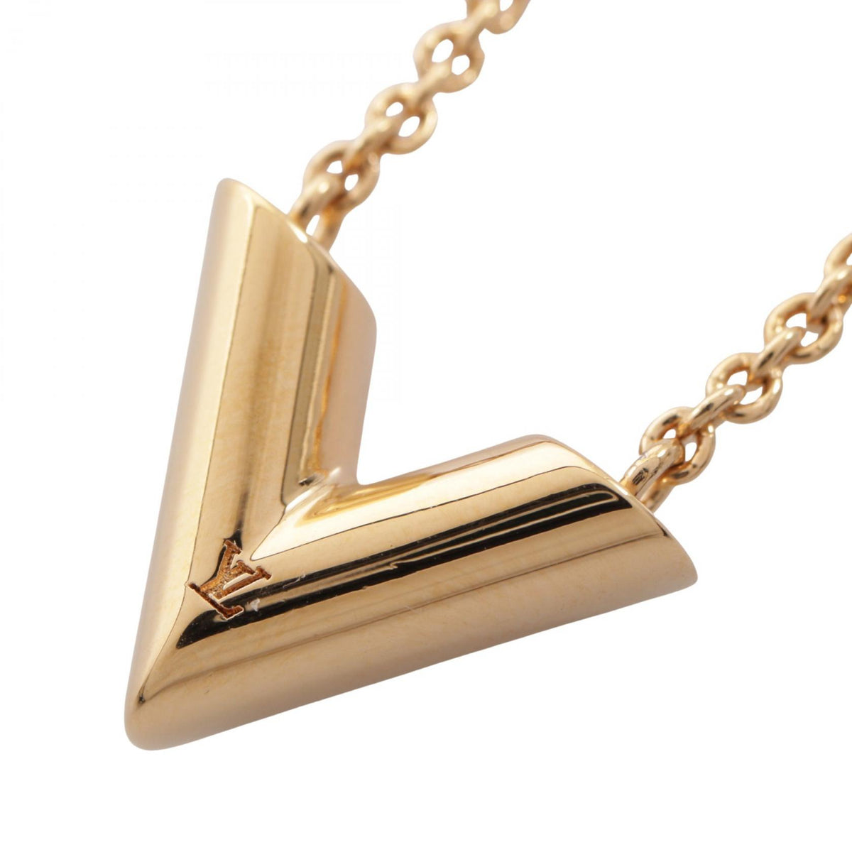 ルイ・ヴィトン エセンシャルV ネックレス ゴールド系 アクセサリー LOUIS VUITTON