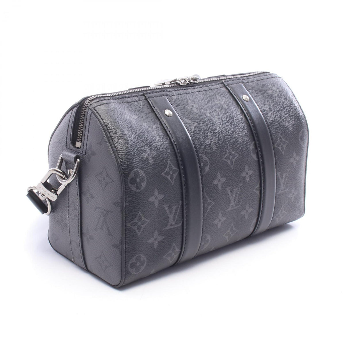 ルイ・ヴィトン シティ キーポル ショルダーバッグ ブラック系 グレー系 グレー バッグ LOUIS VUITTON