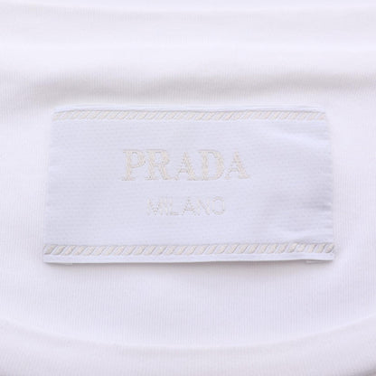 プラダ トライアングルロゴ 半袖Tシャツ ホワイト系 トップス PRADA