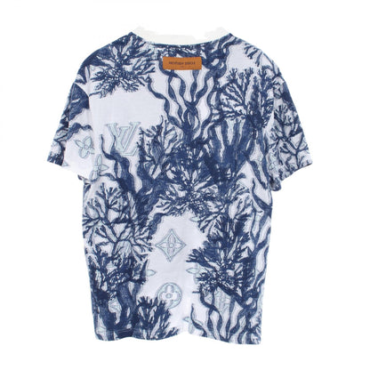 ルイ・ヴィトン グラフィックモノグラム クルーネック 半袖Tシャツ ブルー系 トップス LOUIS VUITTON