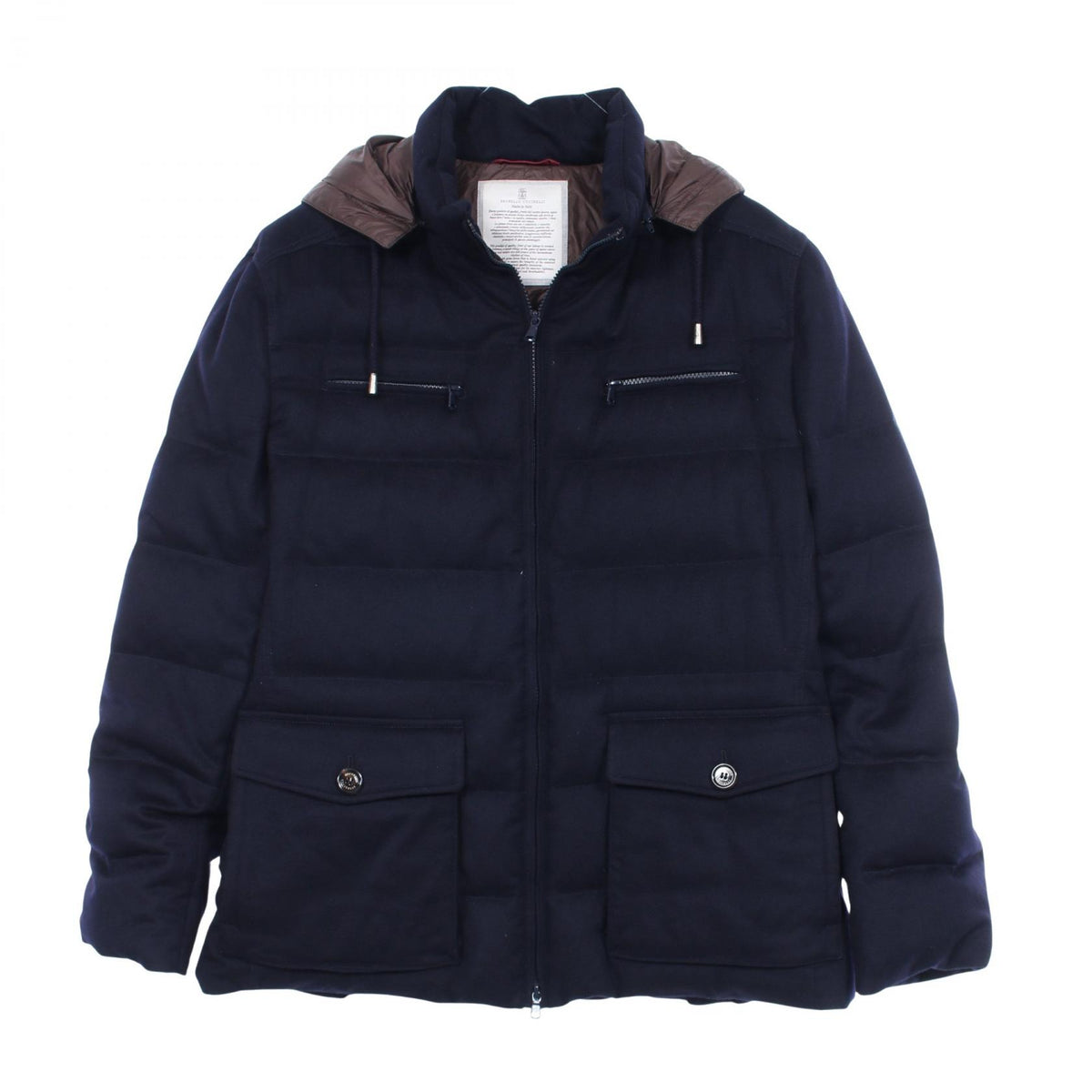 ブルネロクチネリ ダウンジャケット ネイビー系 アウター BRUNELLO CUCINELLI