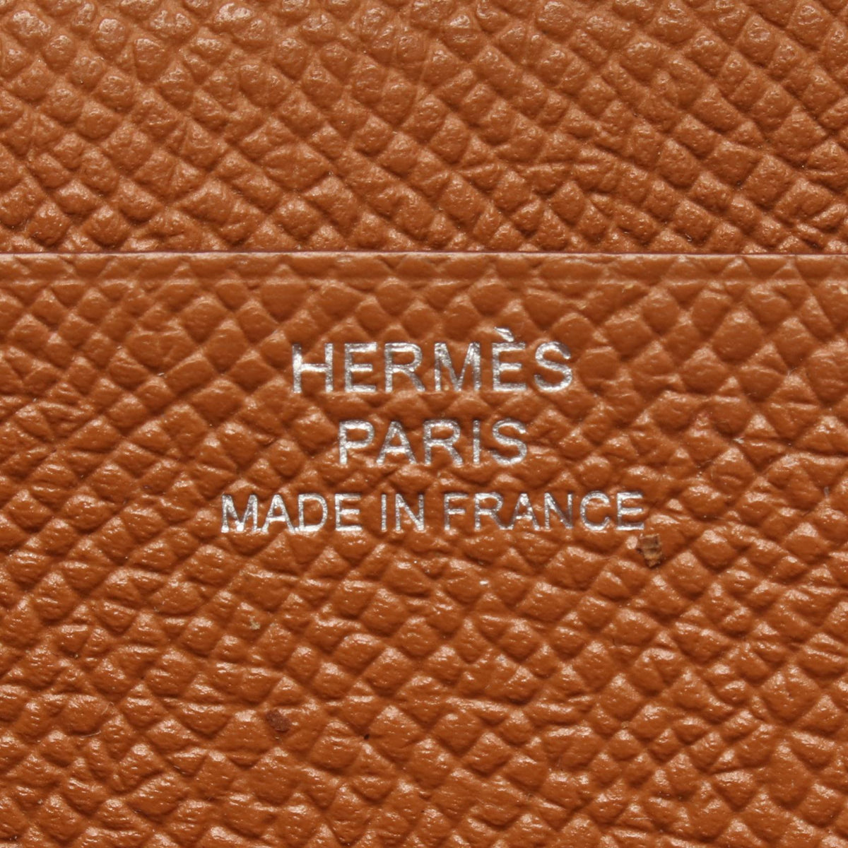 エルメス ベアンスフレ ゴールド 二つ折り長財布 ブラウン系 ヴォーエプソン 財布・小物 HERMES