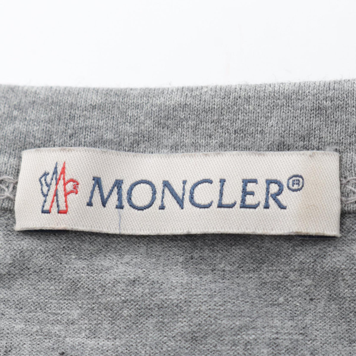 モンクレール ロゴワッペン 半袖Tシャツ グレー系 トップス MONCLER
