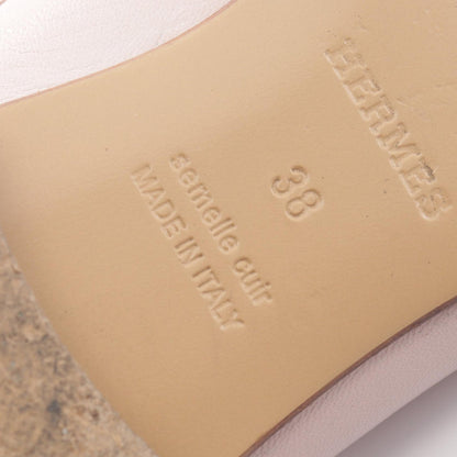 エルメス ロワイヤル モカシン ピンク系 ホワイト系 シューズ HERMES