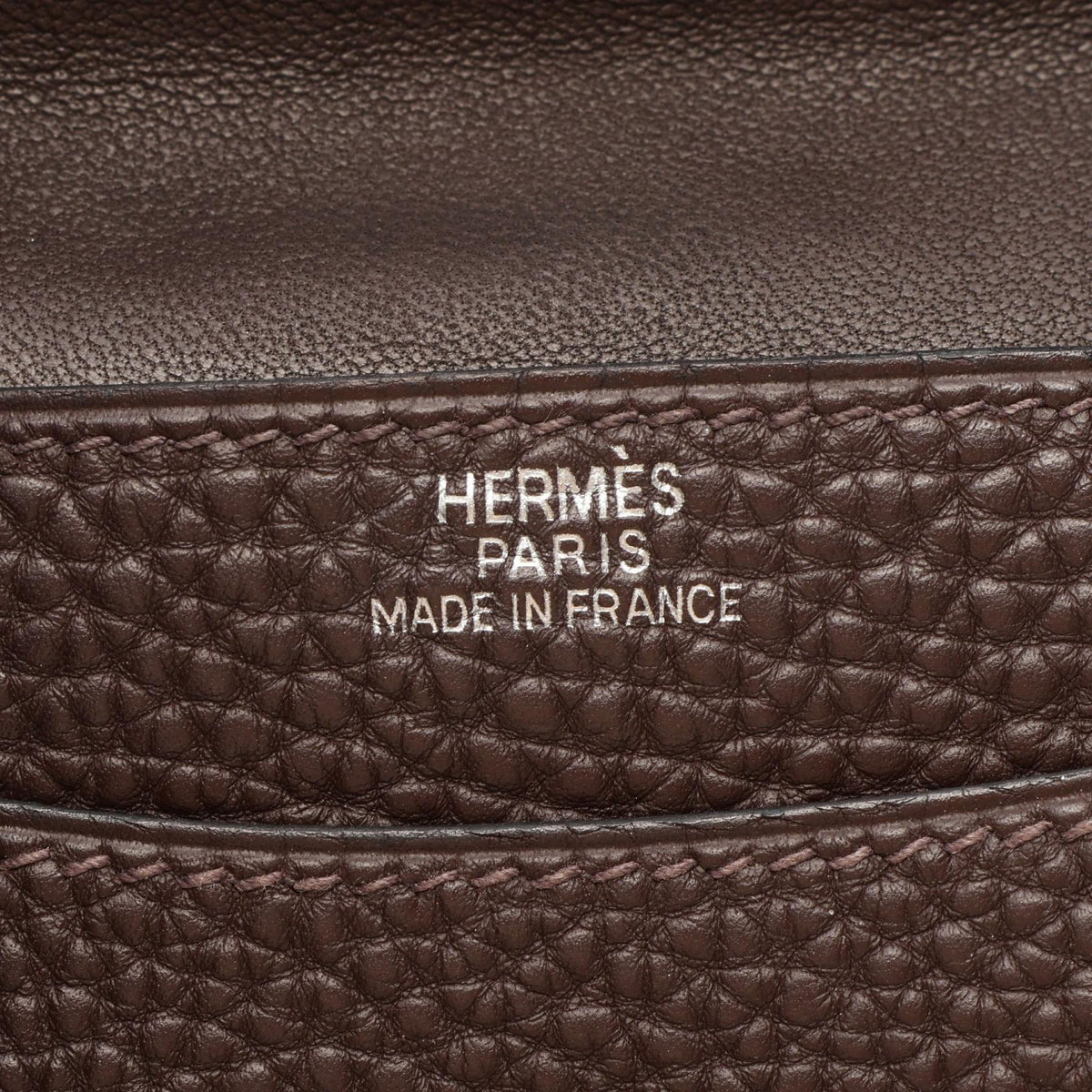 エルメス ドゴン ショコラ カードケース ブラウン系 トゴ 財布・小物 HERMES