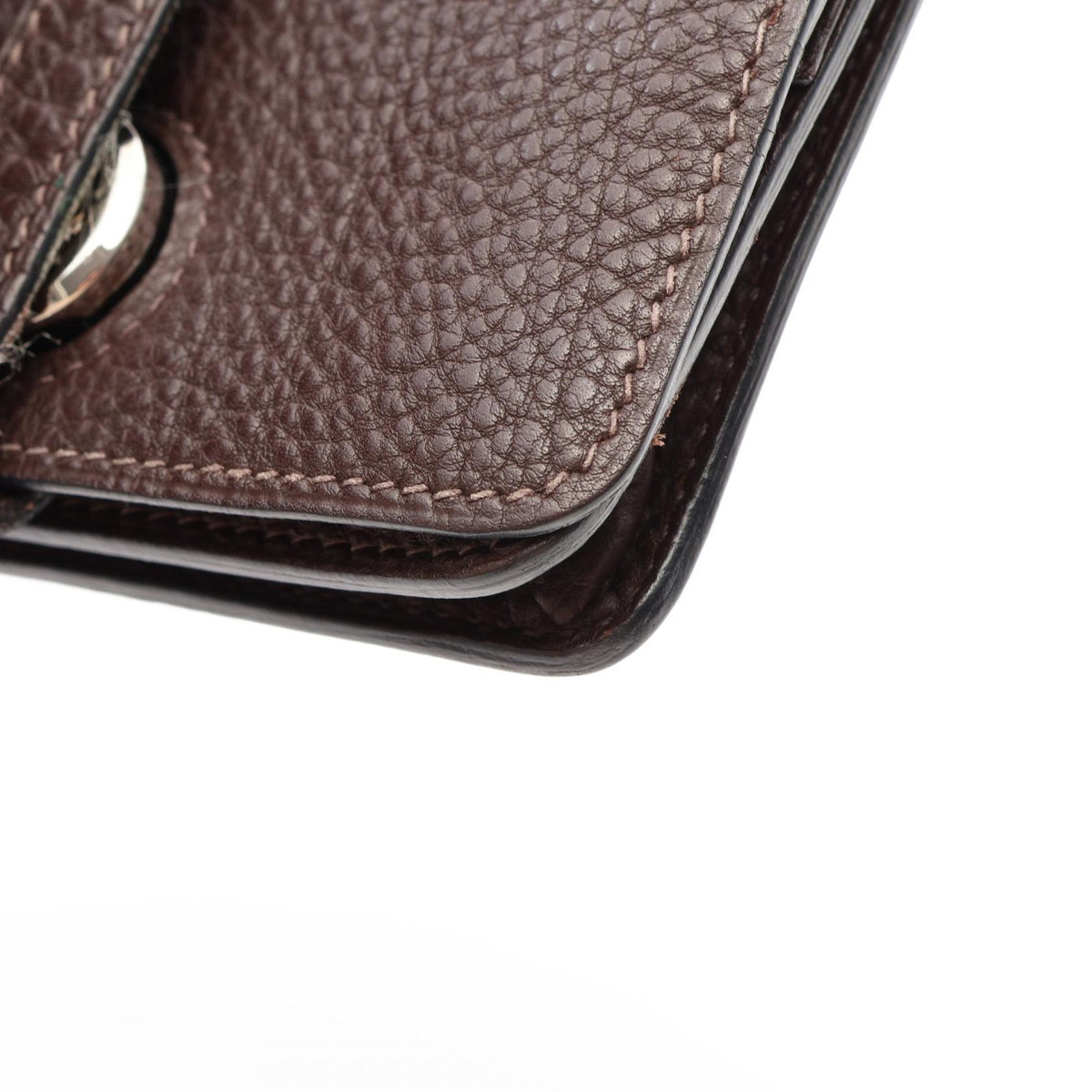 エルメス ドゴン ショコラ カードケース ブラウン系 トゴ 財布・小物 HERMES