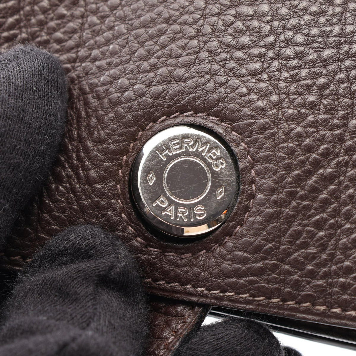 エルメス ドゴン ショコラ カードケース ブラウン系 トゴ 財布・小物 HERMES